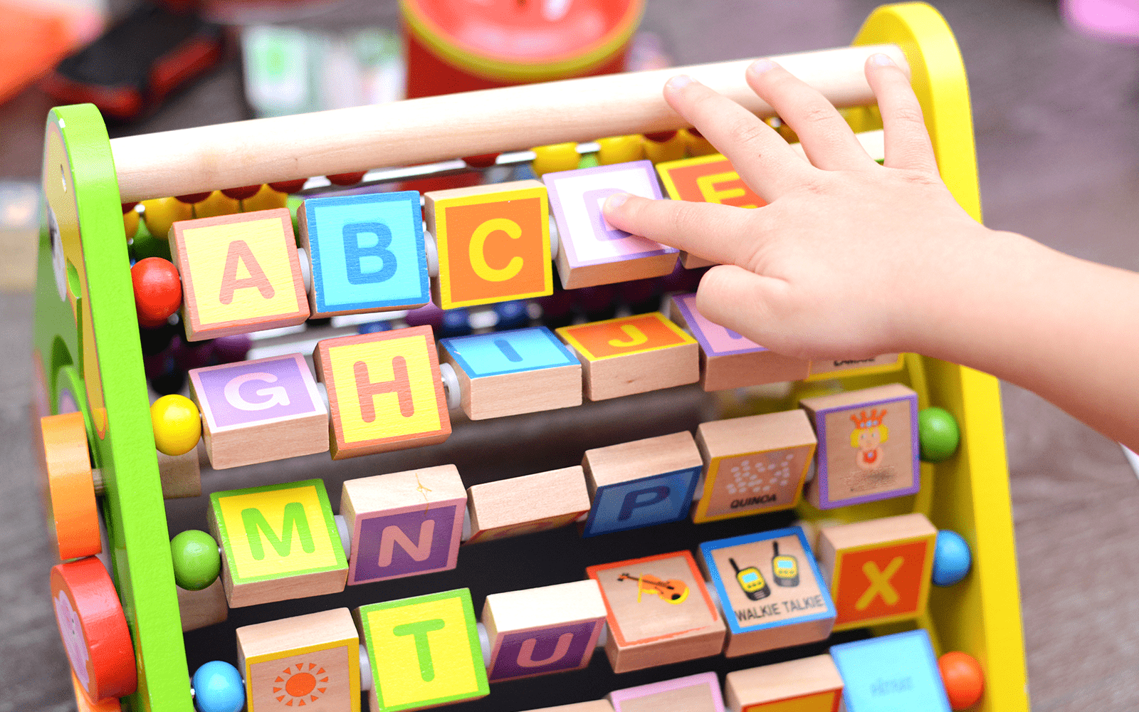 Alphabet Learning Game Close Up